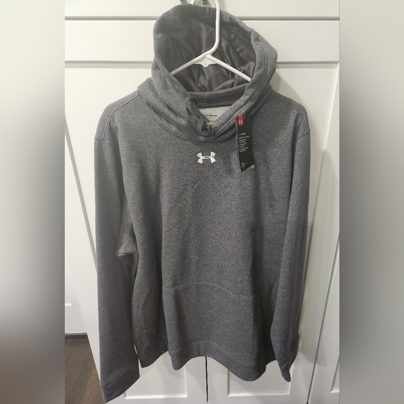 Under Armour Coldgear Gray Hoodie NWT - Picture 2 of 2